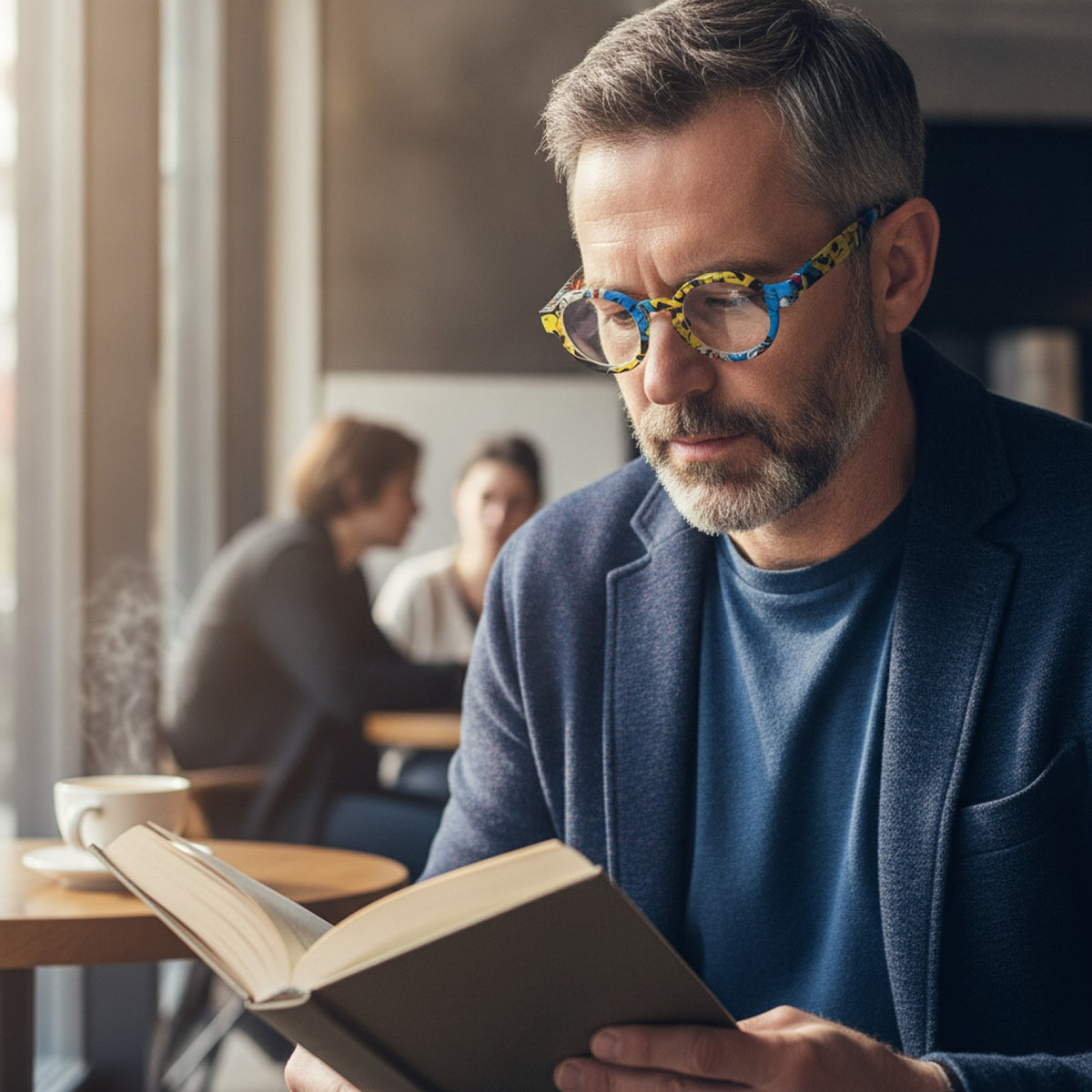 Lunettes De Lecture Vintage Rondes Cadre Épais