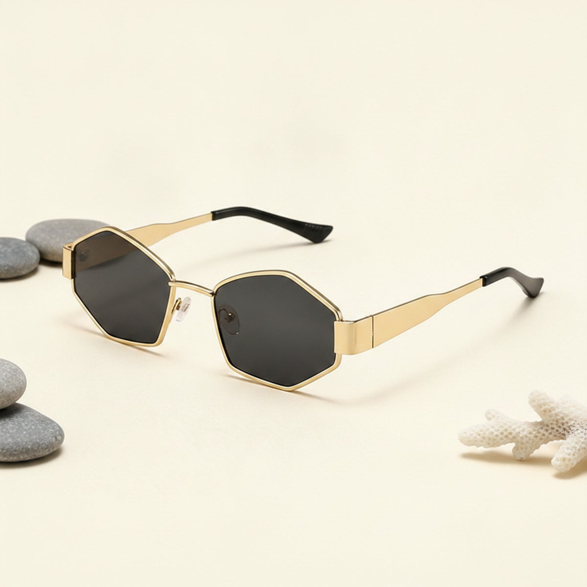 Lunettes De Soleil Hexagonales