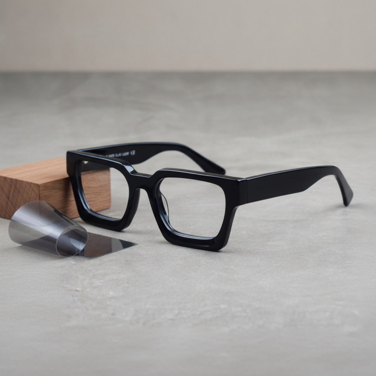 Lunettes De Lecture Carrées Surdimensionnées En Acétate Epais - Anti Lumière Bleu, Pour Hommes Et Femmes