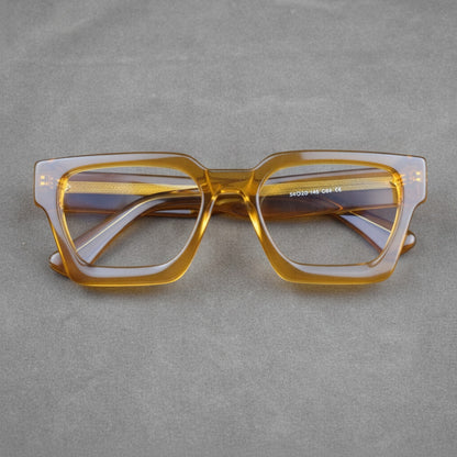 Lunettes De Lecture Carrées Surdimensionnées En Acétate Epais - Anti Lumière Bleu