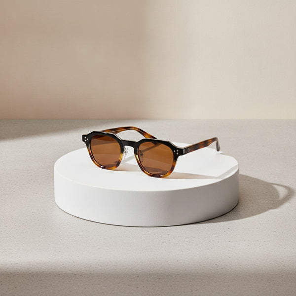 Lunettes De Soleil Vintage -  Écaille de tortue
