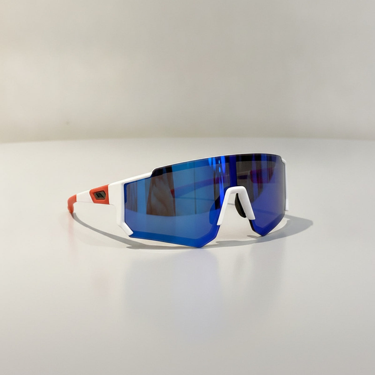 Lunettes de Soleil Cyclisme Enfant - Blanc et Bleu