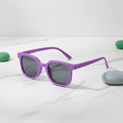 Lunettes De Soleil Enfant Carrées Protection UV400 - Violet - Tendance Pour l'Extérieur