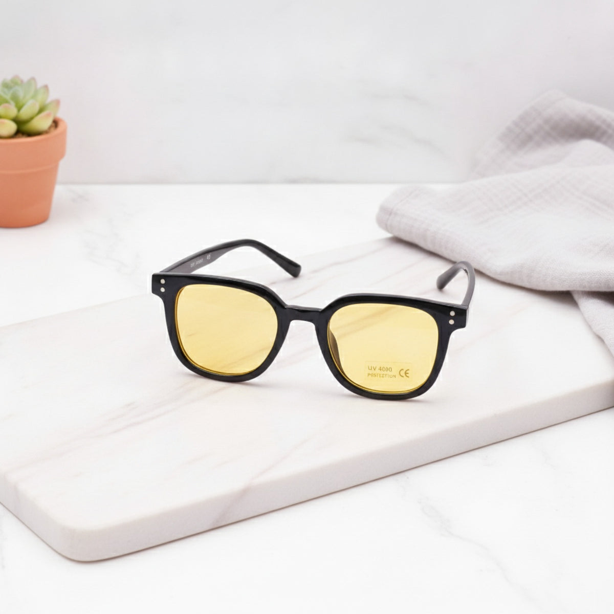 Lunettes de soleil enfant  - tendance - jaune
