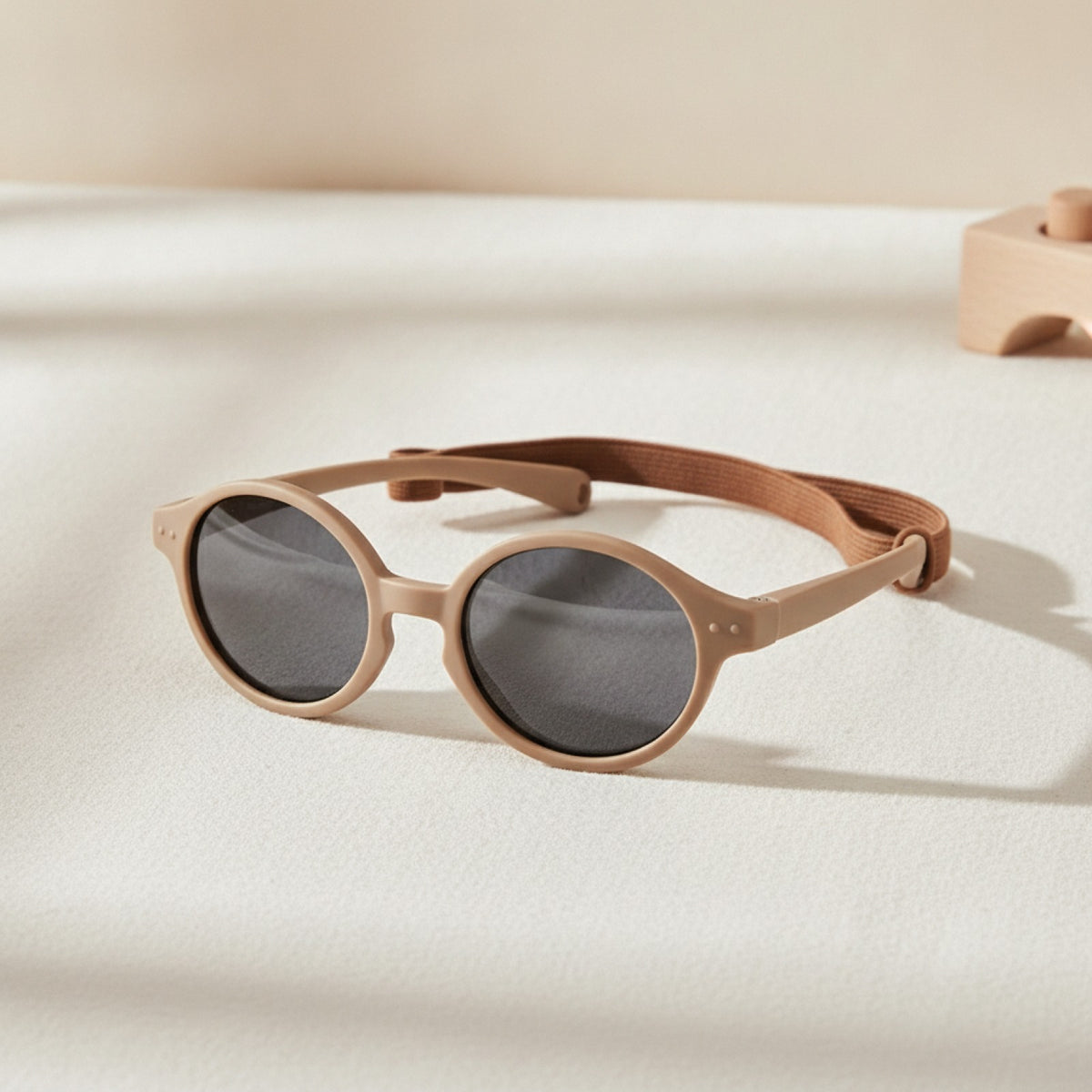 Lunettes de Soleil Bébé Polarisées avec Sangle (0-24 mois) - Marron