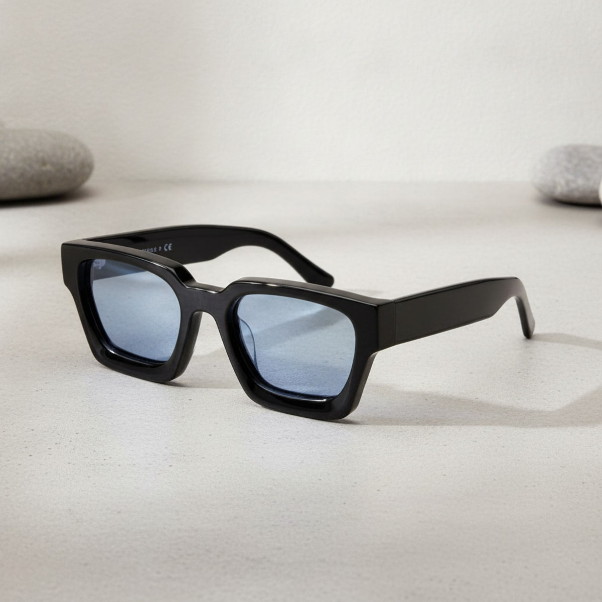 Lunettes De Soleil Rectangulaires Polarisées En Acétate - Luxe