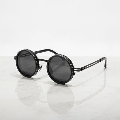Lunettes De Soleil Polarisées Ronde - Noir