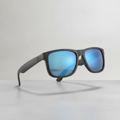 Lunettes De Soleil Polarisées Rectangulaires - Pour Toute Activité - Bleu